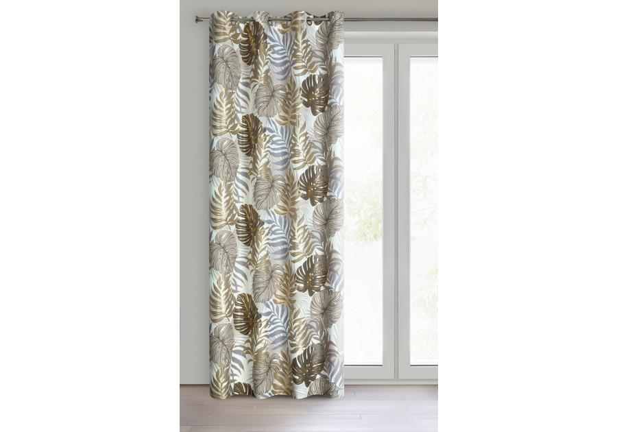 Zdjęcie: Zasłona gotowa D91 Korfu 140x250 cm brązowy EUROFIRANY