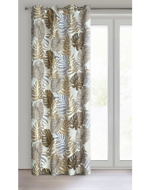 Zdjęcie: Zasłona gotowa D91 Korfu 140x250 cm brązowy EUROFIRANY