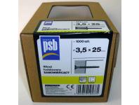 Zdjęcie: Wkręty fosfatowane samowiercące 3,5x25 mm - 1000 szt. SILA