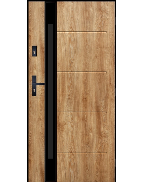 Zdjęcie: Drzwi zewnętrzne andromeda dąb turner 90p komplet PANTOR