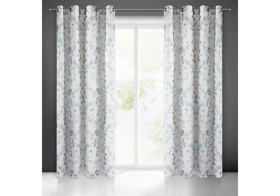 Zdjęcie: Zasłona gotowa Dagie 140x250 cm niebieski EUROFIRANY