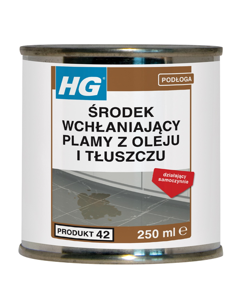 Zdjęcie: Śreodek wchłaniający plamy z oleju i tłuszczu 250 ml HG