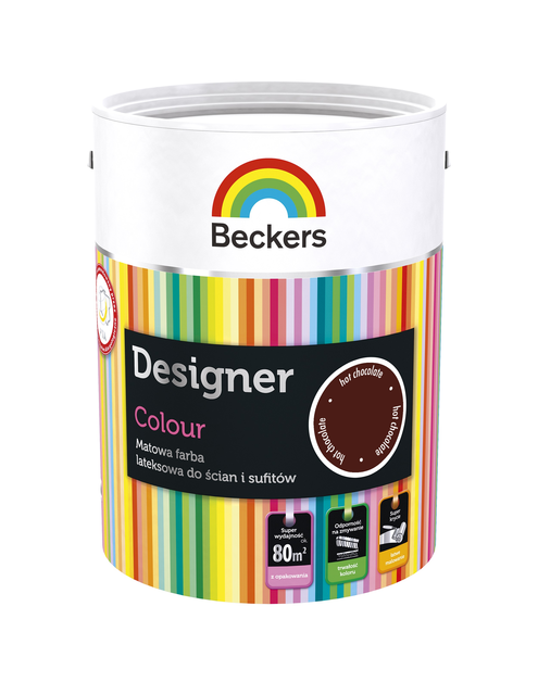 Zdjęcie: Farba lateksowa Designer Colour H. Chocola 5 L BECKERS