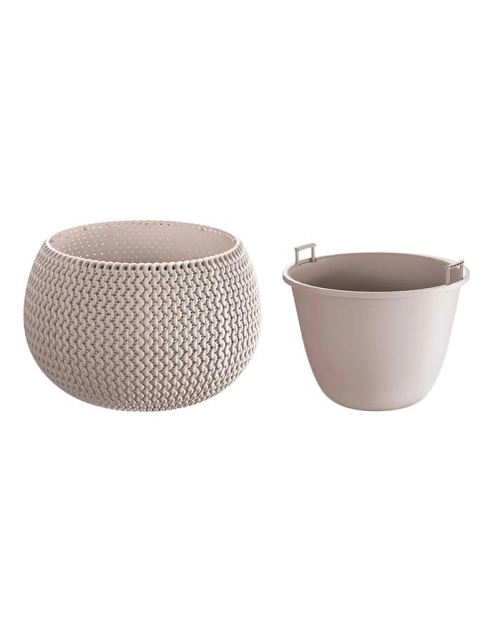 Zdjęcie: Doniczka Splofy Bowl mocca 37 cm PROSPERPLAST