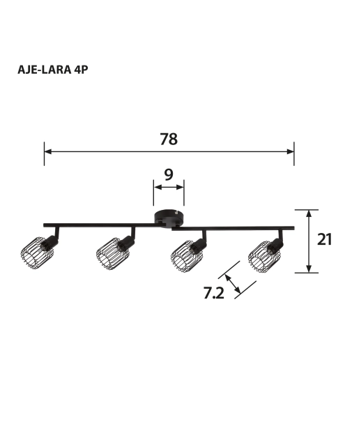 Zdjęcie: Listwa aje-lara 4p g9 4x40w ACTION