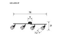 Zdjęcie: Listwa aje-lara 4p g9 4x40w ACTION