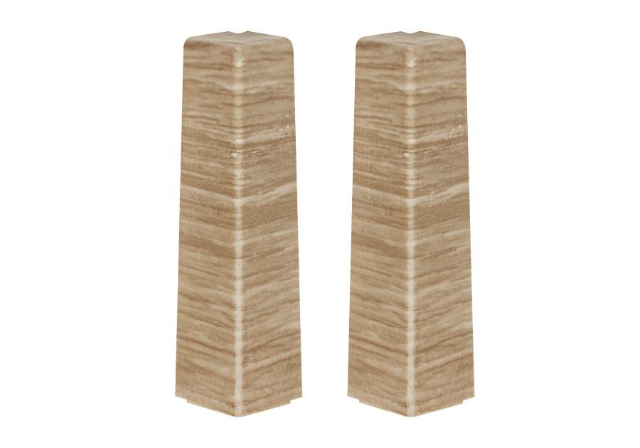 Zdjęcie: Zakończenia do listwy przypodłogowej Masterline narożnik zew. 1 kpl. 2 szt. Copper wood Mat CEZAR