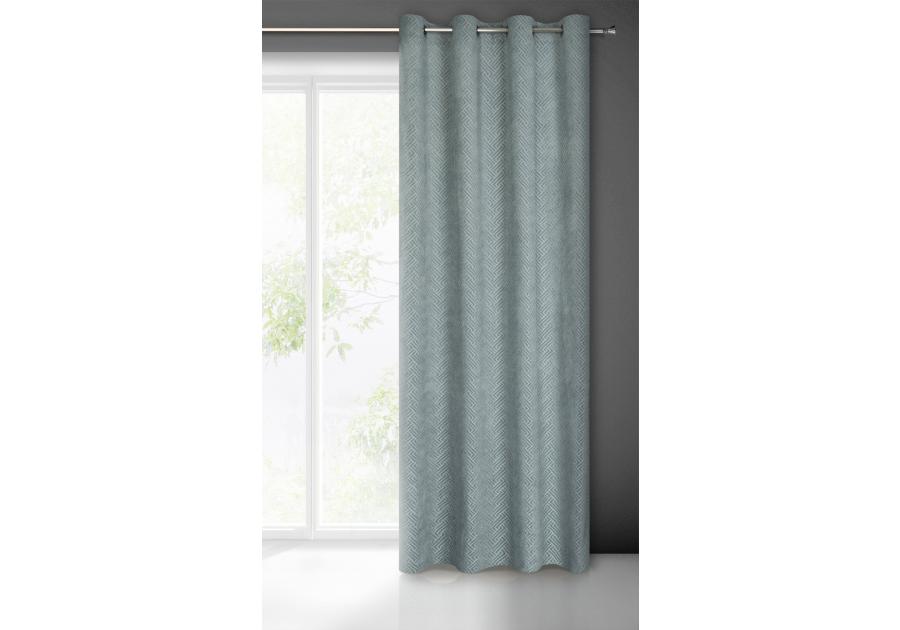 Zdjęcie: Zasłona gotowa Isla 140 x 250 cm stalowy EUROFIRANY