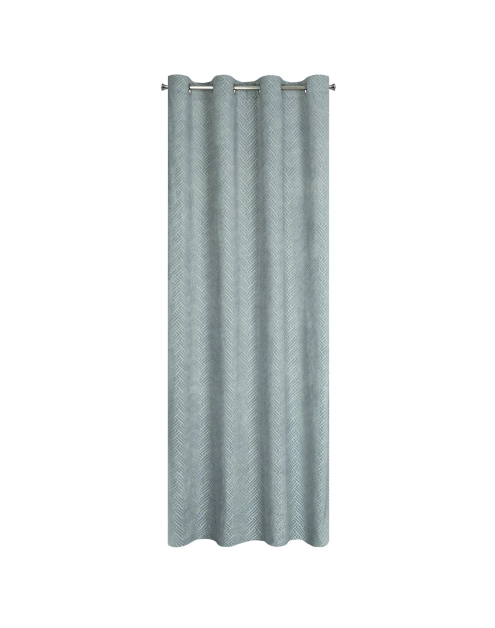 Zdjęcie: Zasłona gotowa Isla 140 x 250 cm stalowy EUROFIRANY