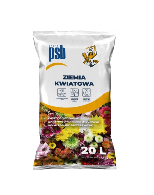 Zdjęcie: Ziemia kwiatowa 20 L PSB