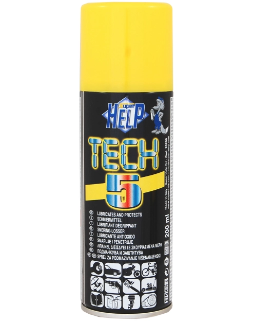 Zdjęcie: Smar techniczny w sprayu Tech-5 200 ml HELP