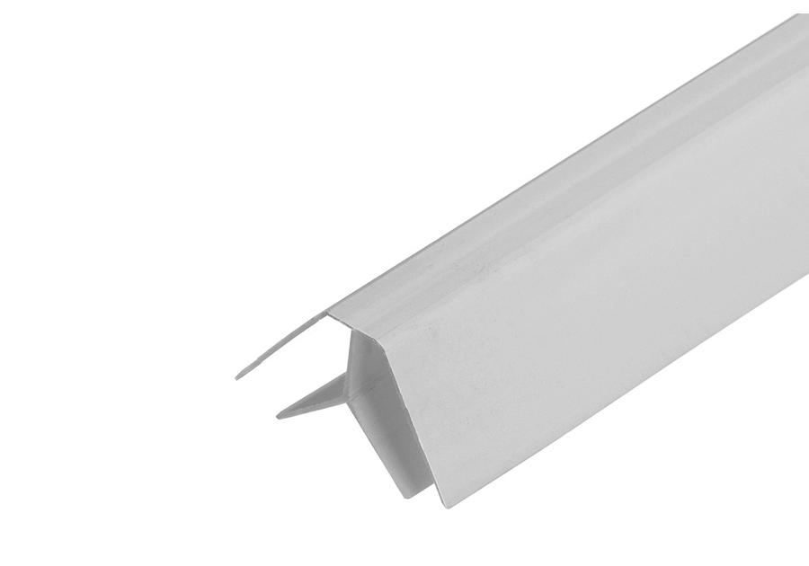 Zdjęcie: Listwa kątowa wewnętrzna do paneli ściennych PVC 3 m Szara Jasna CEZAR