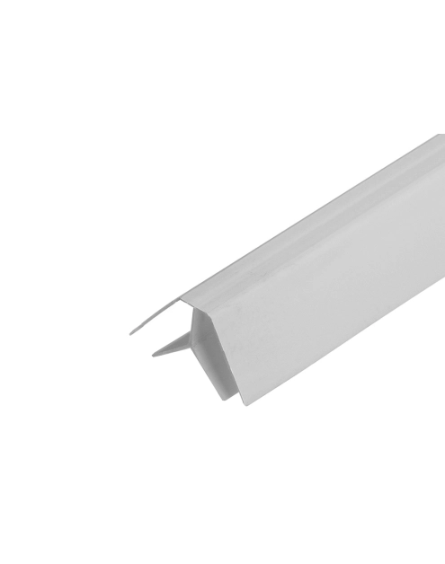 Zdjęcie: Listwa kątowa wewnętrzna do paneli ściennych PVC 3 m Szara Jasna CEZAR