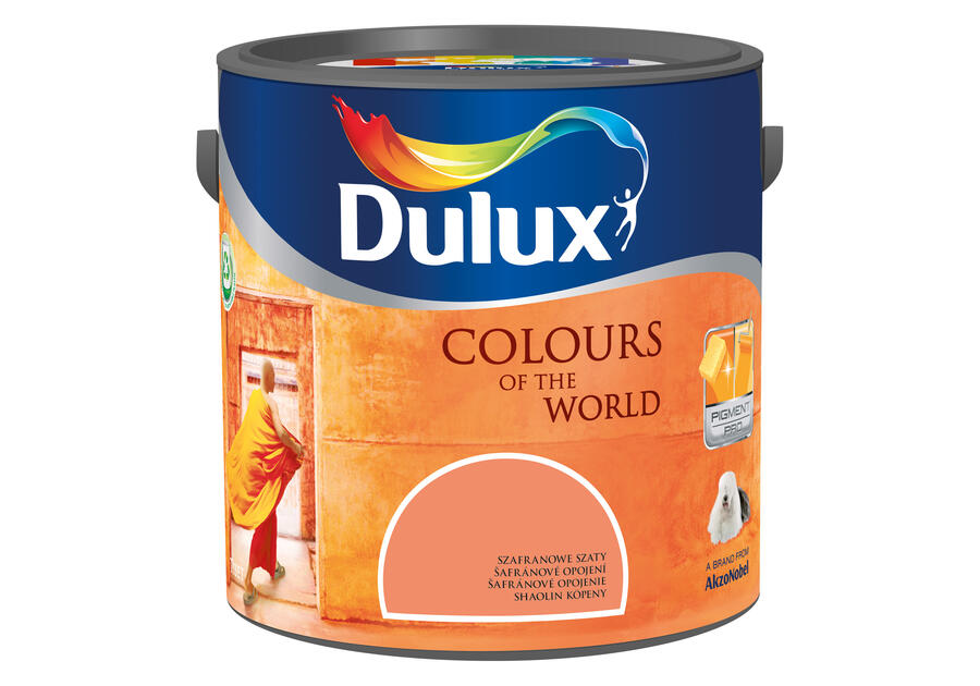 Zdjęcie: Farba do wnętrz Kolory Świata 2,5 L szafranowe szaty DULUX