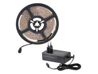 Zdjęcie: Taśma LED 36 W, 5 m, IP20 barwa światła neutralna 4000K, zestaw z zasilaczem POLUX