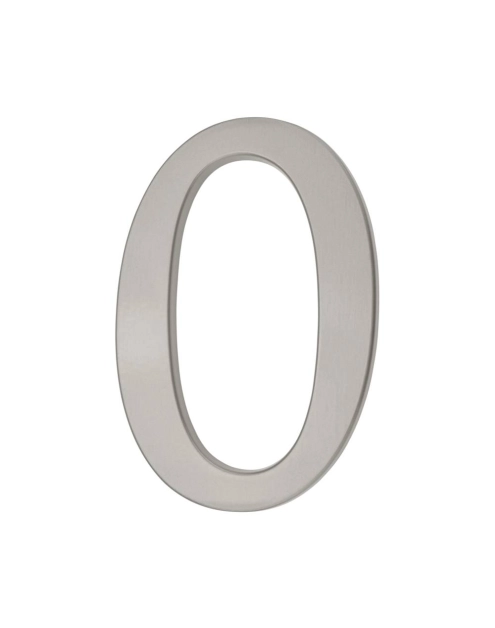 Zdjęcie: Cyfra aluminiowa 0 srebrna 190 mm METRO