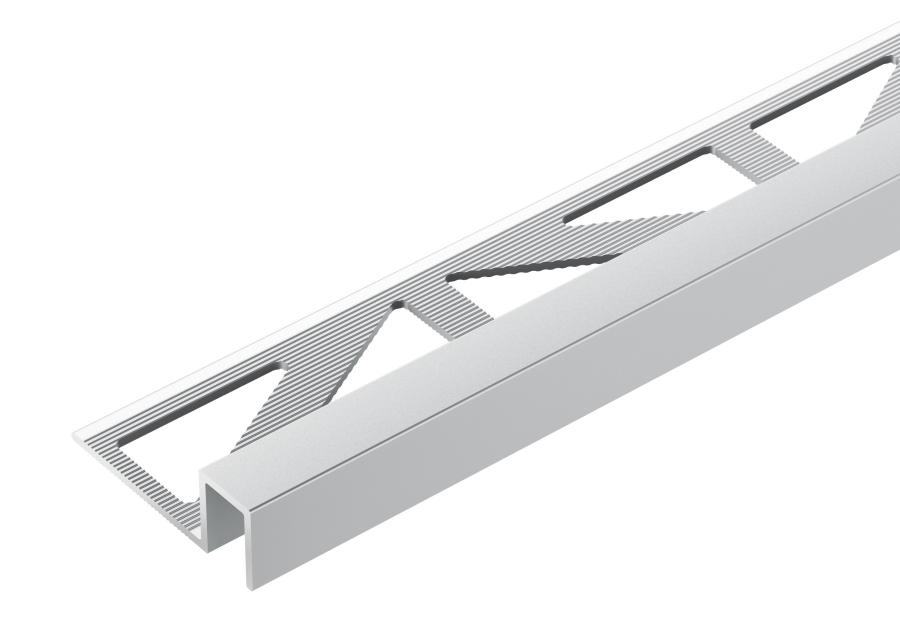 Zdjęcie: Profil do glazury krawędziowy kwadratowy 9x10 mm - 2,5 m srebrny CEZAR
