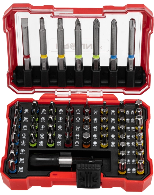 Zdjęcie: Zestaw końcówek z uchwytem, 57 szt. PROLINE