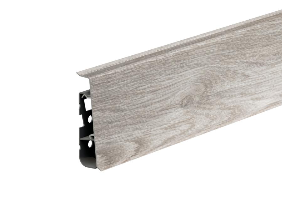 Zdjęcie: Listwa przypodłogowa PVC Hi Line Prestige 2,2x7,5 cm 2,50 m Dąb Masala Mat CEZAR