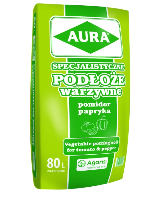 Zdjęcie: Specjalistyczne podłoże warzywne pomidor, papryka 80 L Aura AGARIS