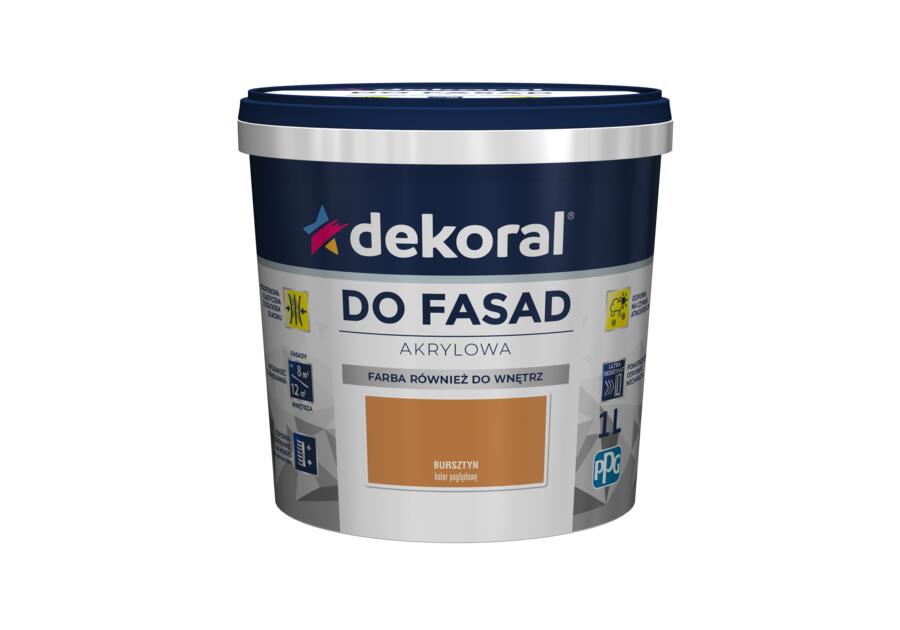 Zdjęcie: Farba fasadowa bursztyn 1 L Polinit DEKORAL