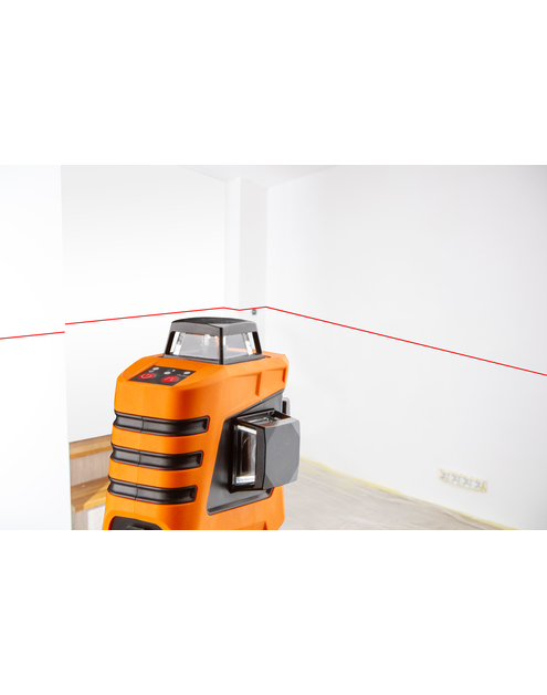 Zdjęcie: Laser płaszczyznowy 15m 3D, czerwony, 360 w trzech płaszczyznach NEO