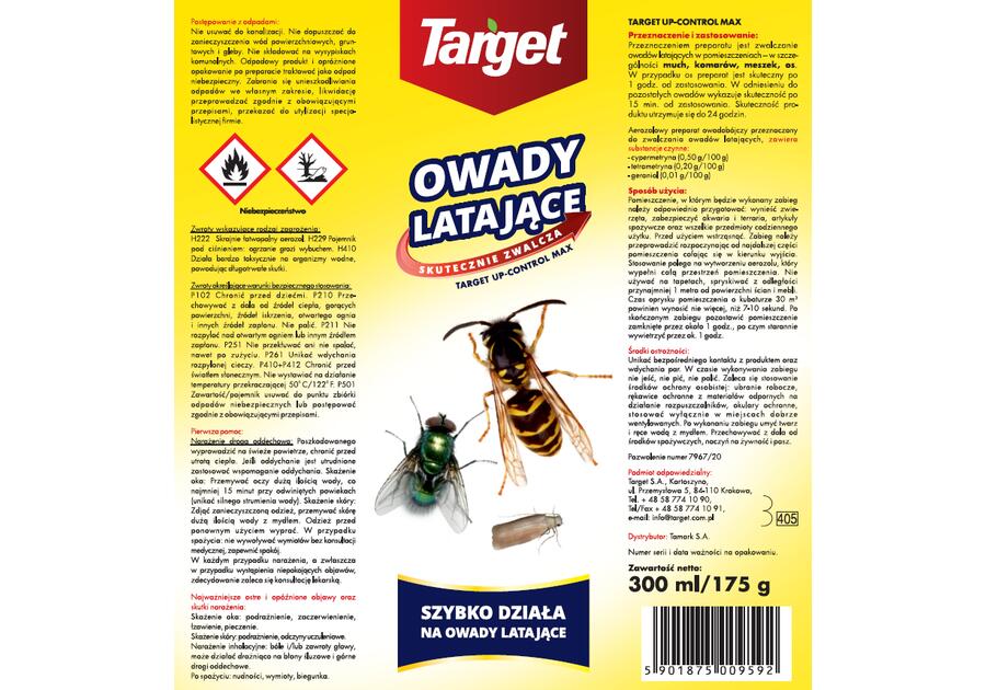 Zdjęcie: Spray na owady latające Up Control Max 0,3 L TARGET