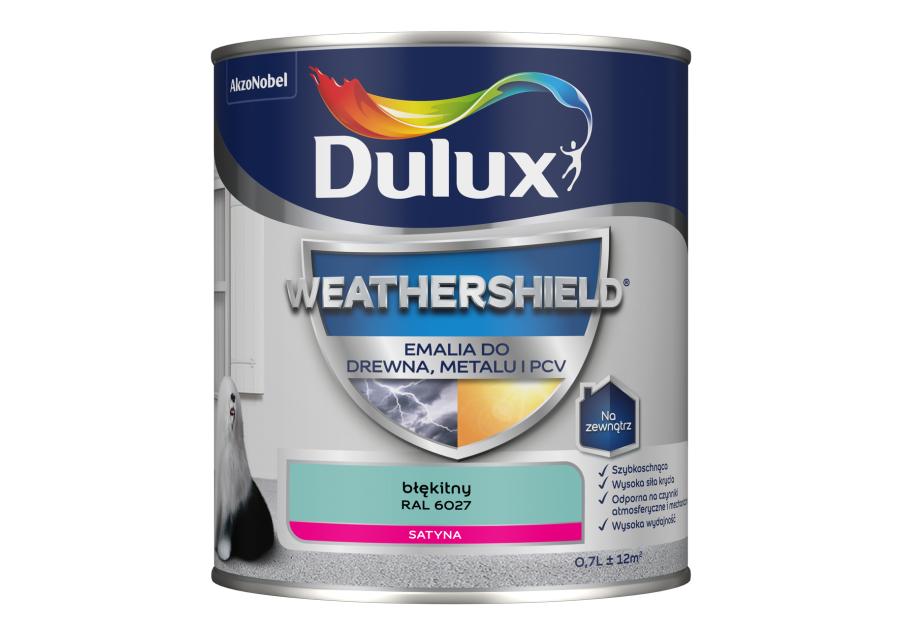 Zdjęcie: Emalia Dulux Weathershield błękitny RAL 6027 DULUX