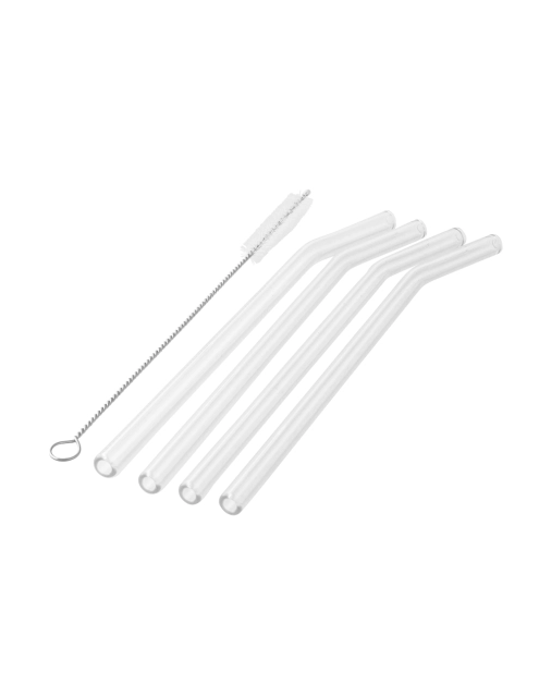 Zdjęcie: Komplet 4 słomek szklanych ze szczoteczką do czyszczenia 20,5 cm ALTOM DESIGN