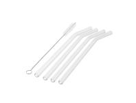 Zdjęcie: Komplet 4 słomek szklanych ze szczoteczką do czyszczenia 20,5 cm ALTOM DESIGN