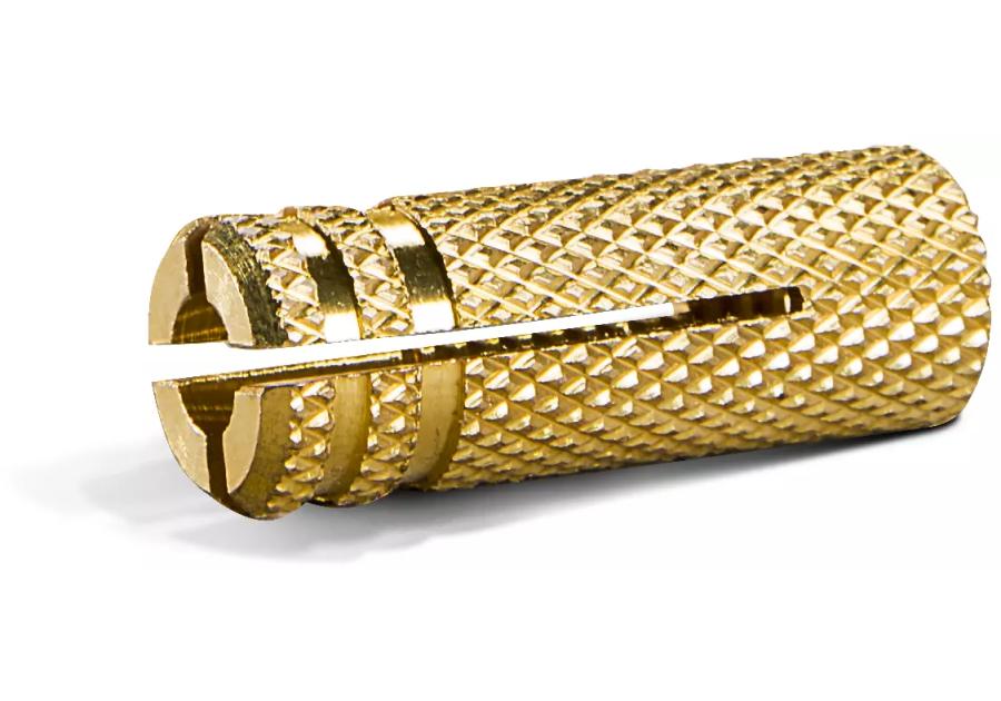 Zdjęcie: Tuleja mosiężna z gwintem wewnętrznym TM M8 mm 100 sztuk RAWLPLUG