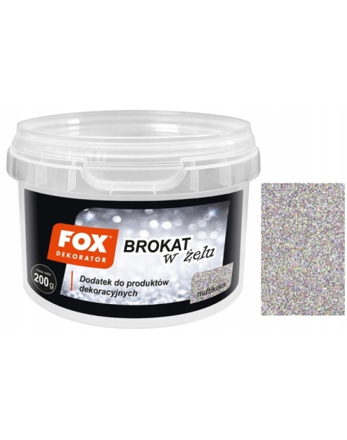 Zdjęcie: Brokat w żelu Fox multikolor 200 g ATLAS