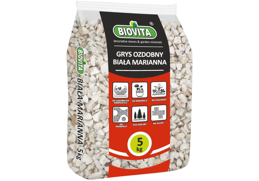Zdjęcie: Grys Biała Marianna 8-16mm 5 Kg BIOVITA