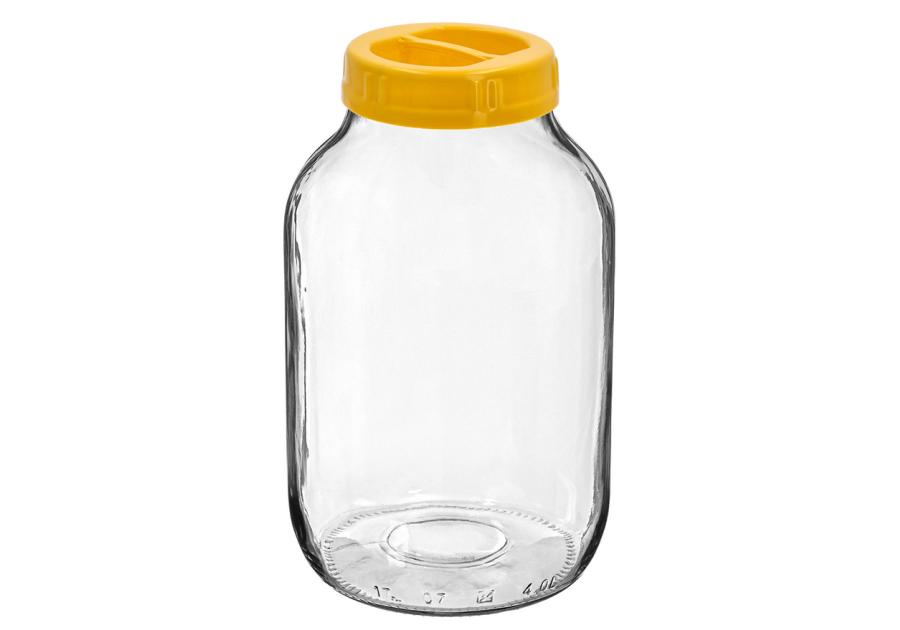 Zdjęcie: Słoik 4L z plastikową zakrętką BROWIN