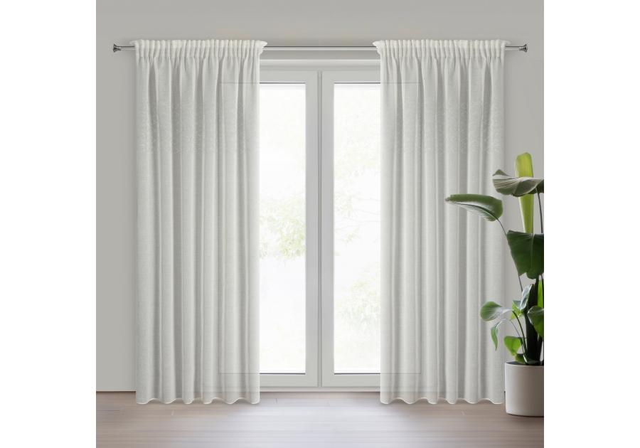 Zdjęcie: Firana gotowa Kleo na taśmie 140 x 270 cm biały EUROFIRANY