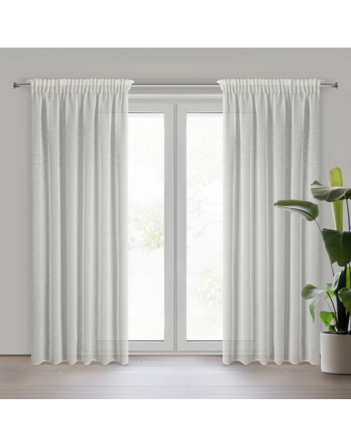 Zdjęcie: Firana gotowa Kleo na taśmie 140 x 270 cm biały EUROFIRANY