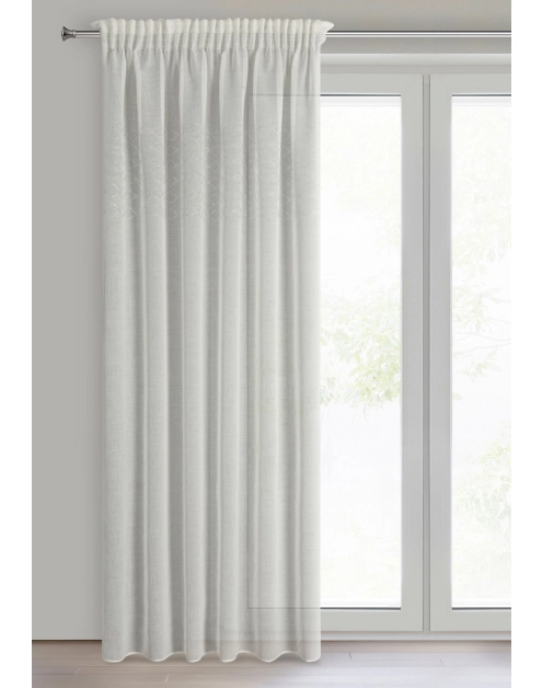 Zdjęcie: Firana gotowa Kleo na taśmie 140 x 270 cm biały EUROFIRANY