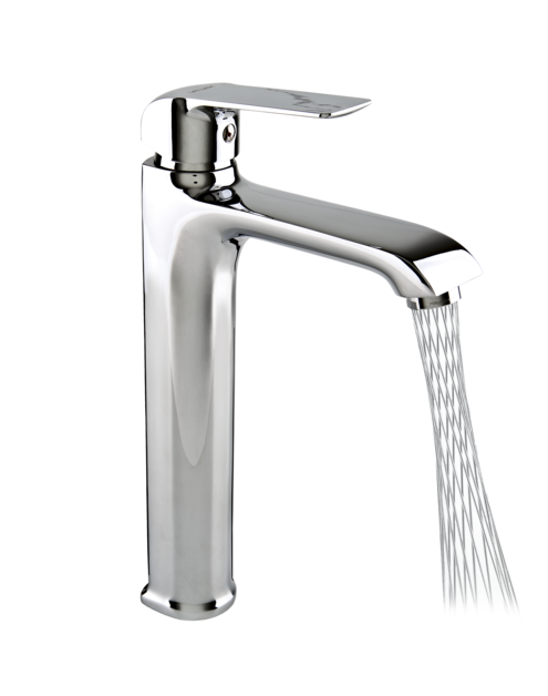 Zdjęcie: Bateria umywalkowa stojąca, nablatowa, wysoka, z perlatorem Aurora Mikado VALVEX