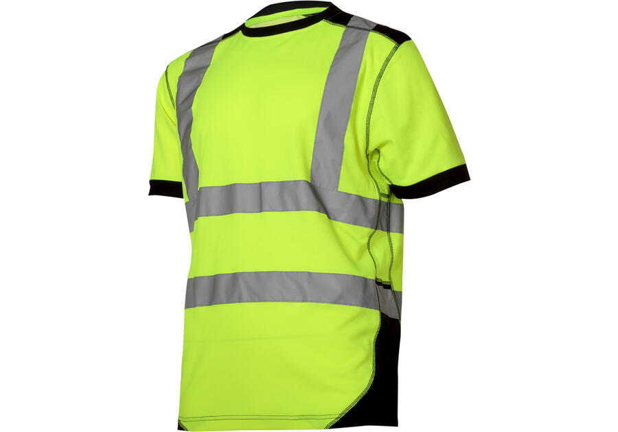 Zdjęcie: Koszulka T-Shirt ostrzegawcza, żółto-czarna, M, CE, LAHTI PRO