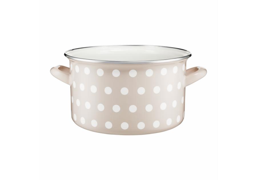 Zdjęcie: Garnek Vigo 22 cm krem kropki DOMOTTI