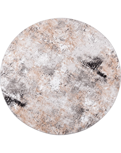 Zdjęcie: Dywan Vision 150 cm koło przecierka szaro-beżowa MULTI-DECOR