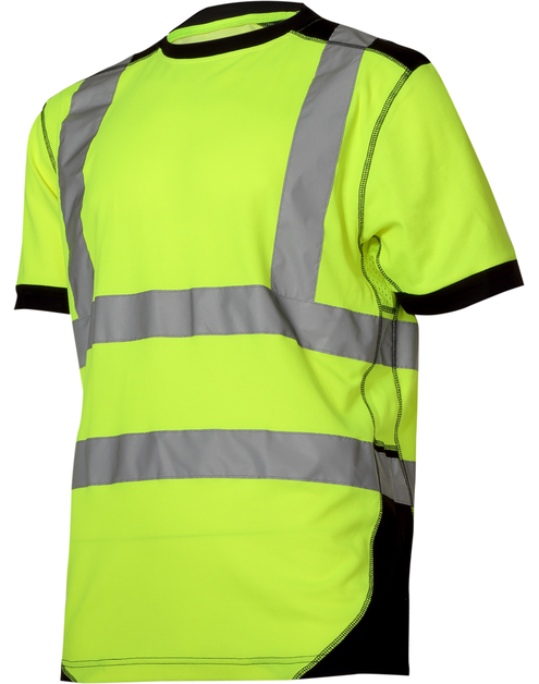 Zdjęcie: Koszulka T-Shirt ostrzegawcza, żółto-czarna, S, CE, LAHTI PRO
