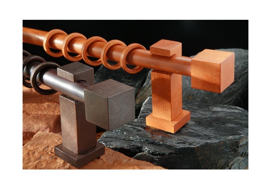 Zdjęcie: Karnisz podwójny Welski fi 28 mm - 160 cm wenge KARWEL