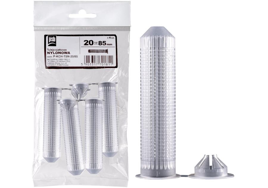 Zdjęcie: Tuleja siatkowa nylonowa 20x85 mm PSB SILA