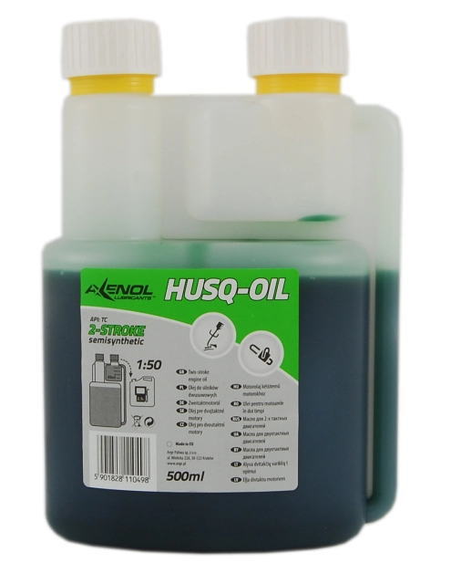 Zdjęcie: Olej do dwusuwów Husq zielony 500 ml semisyntetyk API TC AXENOL