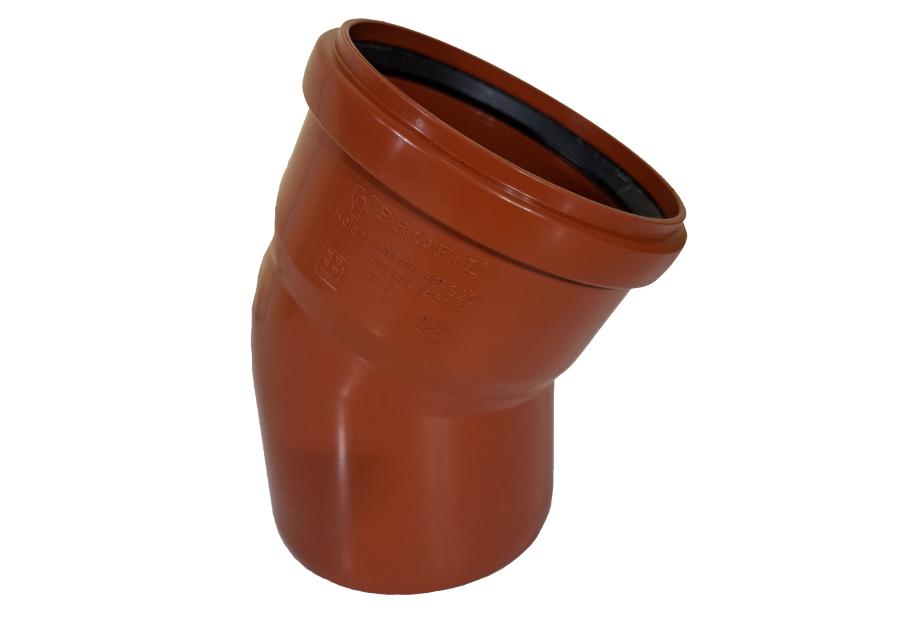 Zdjęcie: Kolano kanalizacyjne fi 110/30 pomarańczowe PROFIL
