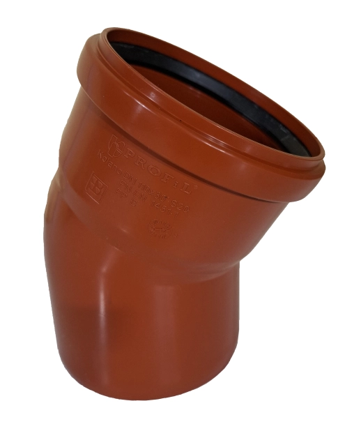 Zdjęcie: Kolano kanalizacyjne fi 110/30 pomarańczowe PROFIL