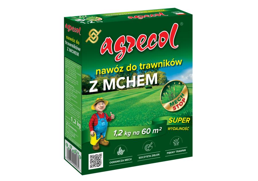 Zdjęcie: Nawóz do trawników na mech 1,2 kg AGRECOL