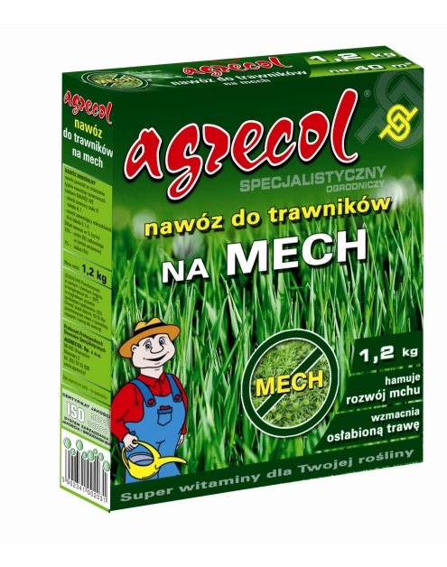 Zdjęcie: Nawóz do trawników na mech 1,2 kg AGRECOL