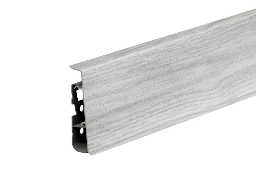Zdjęcie: Listwa przypodłogowa PVC Hi Line Prestige 2,2x7,5 cm 2,50 m Platan Malibu Mat CEZAR